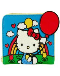 Loungefly - Hello Kitty Friends 50th Anniversary Chenille Zip-around Wallet - Lyst