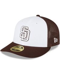 KTZ - White And Brown San Diego Padres 2023 On-field Batting Practice Low Profile 59fifty Fitted Hat - Lyst