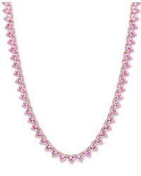 Macy's - Lab-created Sapphire Heart All-around 18" Collar Necklace (31-1/2 Ct. T.w. - Lyst