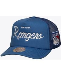 Mitchell & Ness - New York Rangers Head Coach Trucker Adjustable Hat - Lyst