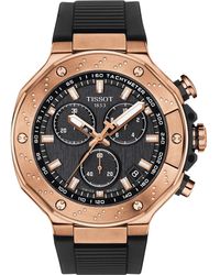 Tissot - Swiss Chronograph T-race Strap Watch 45mm - Lyst