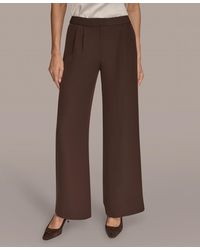 Donna Karan - Petites High Waist Wide Leg Pants - Lyst