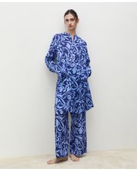 Mango - Cotton Two-tone Printed Pants - Lyst