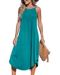 CUPSHE - Cami Midi Cover Up Dress - Lyst