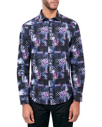 Society of Threads - Regular-fit Non-iron Performance Stretch Patchwork-print Button-down Shirt - Lyst