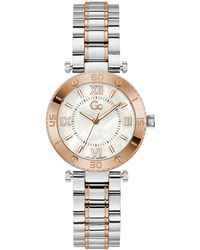Guess - Gc Muse Swiss Two-tone Stainless Steel Bracelet Watch 34mm - Lyst