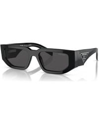 Prada - Symbole Rectangular Sunglasses - Lyst