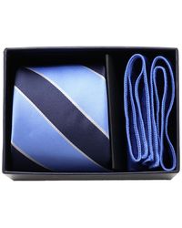 Ben Sherman - Â 2-piece Stripe Tie And Solid Pocket Square Half Box Set - Lyst