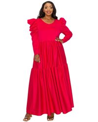 L I V D - Plus Size Isabel Tiered Maxi Dress - Lyst