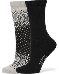 Hue - 2-pack Ombre Fair Isle Crew Socks - Lyst