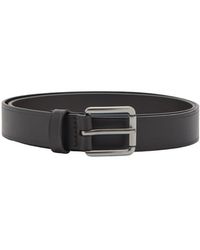 Mango - Square Buckle Leather Belt - Lyst