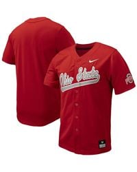 Nike - Ohio State Buckeyes Replica Full-button Baseball Jersey - Lyst