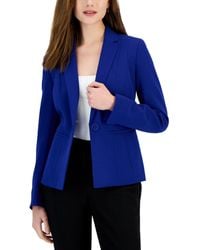 Kasper - Stretch Crepe One Button Blazer - Lyst