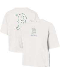 '47 - Boston Red Sox Full Bloom Cropped T-shirt - Lyst