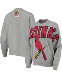 Mitchell & Ness - St. Louis Cardinals Cooperstown Collection Logo Lightweight Pullover Sweatshirt - Lyst
