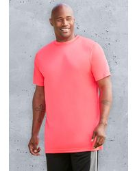 Kingsize - Big & Tall No Sweat Longer-length Short Sleeve Crewneck Tee - Lyst
