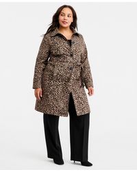 Michael Kors - Michael Plus Size Single-breasted Trench Coat - Lyst