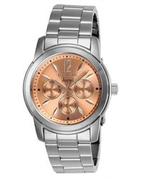 INVICTA WATCH - 0462 Angel Quartz Chronograph Rose Gold Dial Watch - Lyst