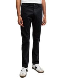 BOSS - Boss By Stretch-cotton Satin Slim-fit Chinos Pants - Lyst