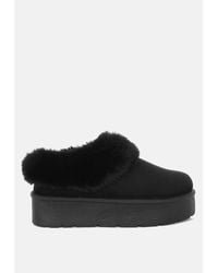 LONDON RAG - Aniso Faux Fur Slip On Snow Boots - Lyst