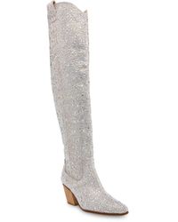 Betsey Johnson - Rodeo Western Over The Knee Cowboy Boots - Lyst