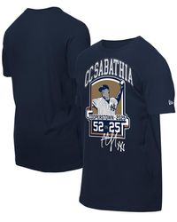 KTZ - Cc Sabathia New York Yankees 2025 National Baseball Hall Of Fame Graphic T-shirt - Lyst