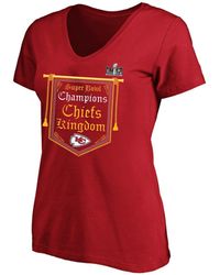 Fanatics - Kansas City Chiefs Super Bowl Lviii Champions Plus Size On Top V-neck T-shirt - Lyst