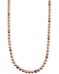 Charter Club - Gold-tone Mixed Color Imitation Pearl 60" Strand Necklace - Lyst