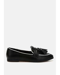 Rag & Co - Mythos Dual Tone Tassel Loafers - Lyst