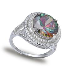 Giani Bernini - Multi Colored Cubic Zirconia Double Pave Row Ring (7-1/2 Ct. T.w. - Lyst
