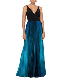 Betsy & Adam - Pleated Ombre Gown - Lyst
