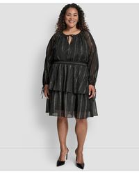 open lace back dress DKNY Women's Dresses Dress, Sunshine Multi, 2 at Amazon Women's Clothing  store