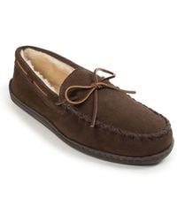 Minnetonka - Pile Lined Hardsole Wide Width Slippers - Lyst