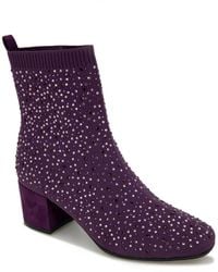 Kenneth Cole - Rida Stretch Jewel Wide Calf Booties - Lyst