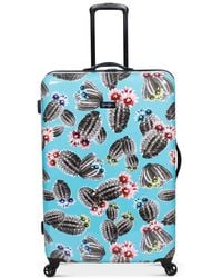 Jessica Simpson Cactus Printed 29" Hardside Spinner Suitcase - Blue