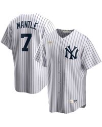 Nike - Mickey Mantle New York Yankees Home Cooperstown Collection Player Jersey - Lyst