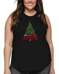LA Pop Art - Plus Size Have Yourself A Merry Little Christmas Word Art Tank Top - Lyst