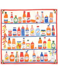 Kate Spade - Hot Sauce Silk Square Scarf - Lyst