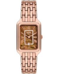 Fossil - Raquel Three-hand Date Rose Gold-tone Stainless Steel Watch 26mm - Lyst