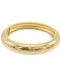 Adornia - 14k Plated Texturized Bangle - Lyst
