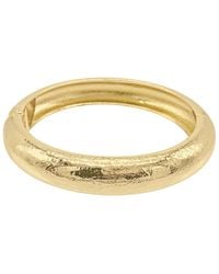 Adornia - 14k Plated Texturized Bangle - Lyst