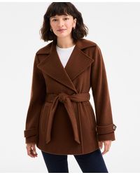 Michael Kors - Michael Double-breasted Belted Wrap Coat - Lyst