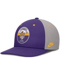 Nike - Purple/gray Lsu Tigers Prep Pro Performance Snapback Hat - Lyst