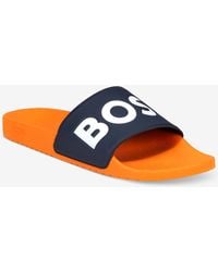 BOSS - Boss By Aryeh Slip-on Slide Sandals - Lyst