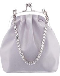 Nina - Vintage Style Crystal Handle Frame Clutch - Lyst