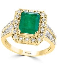 Effy - Brasilica By Effy® Emerald (2-1/5 Ct. T.w.) & Diamond (1/2 Ct. T.w.) Ring In 14k White Gold & 14k Yellow Gold - Lyst