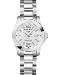 Longines - Swiss Automatic Conquest Stainless Steel Bracelet Watch 29mm - Lyst