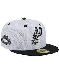 KTZ - White/black San Antonio Spurs Throwback 2tone 59fifty Fitted Hat - Lyst