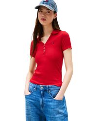 Tommy Hilfiger - Slim-fit Ribbed Polo Shirt - Lyst