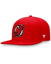 Fanatics - New Jersey Devils Core Primary Logo Snapback Hat - Lyst